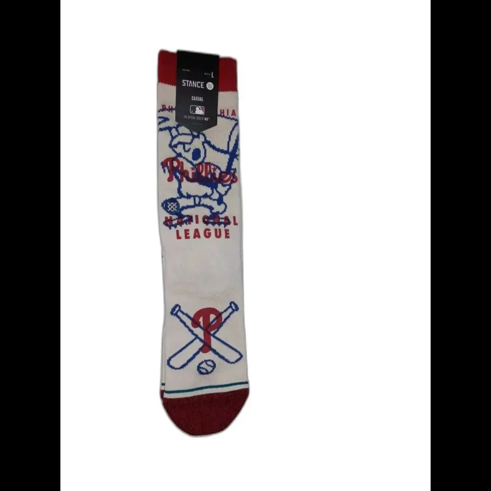 Stance MLB Philadelphia Phillies Hey Batter Socks Size L 9-13 NWT